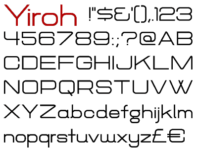 Inspired by European fonts of the 1960's and 70's, Yiroh is an excellent 
